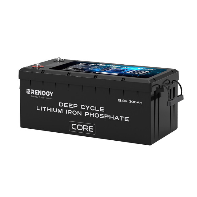 Renogy 12V 300Ah Lithium LiFePO4 Battery with Self-Heating over 5000 Deep Cycles