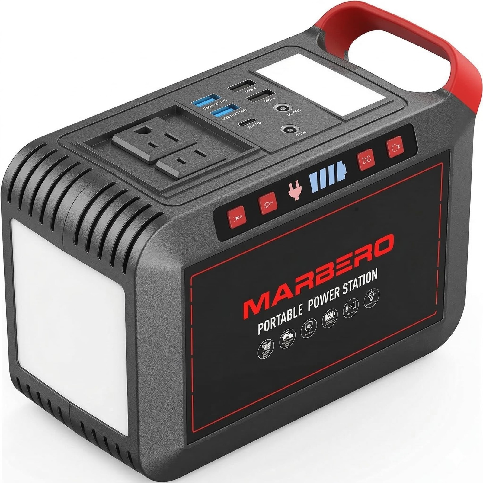 MARBERO 300W 237Wh Portable Power Station Solar Generator Camping Battery Bank