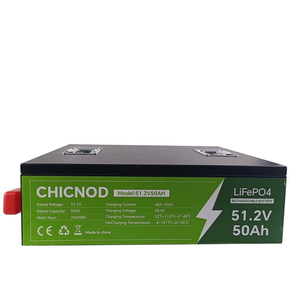 48V 50Ah/100Ah LiFePO4 Lithium Battery Deep Cycle BMS for RV Solar Golf Cart