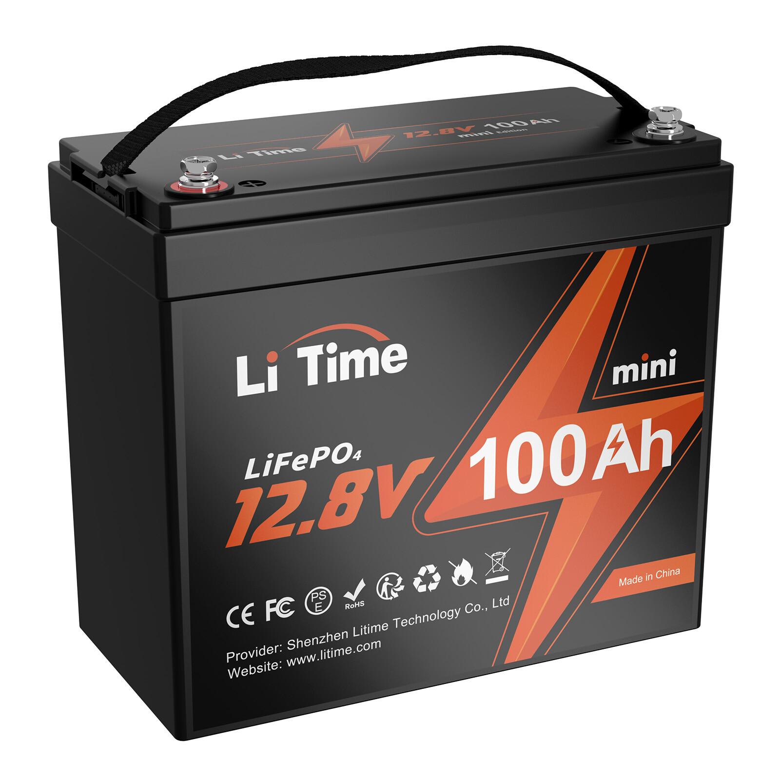 LiTime NEW Version 12V 100Ah LiFePO4 Lithium Battery for RV Trolling Motor Solar