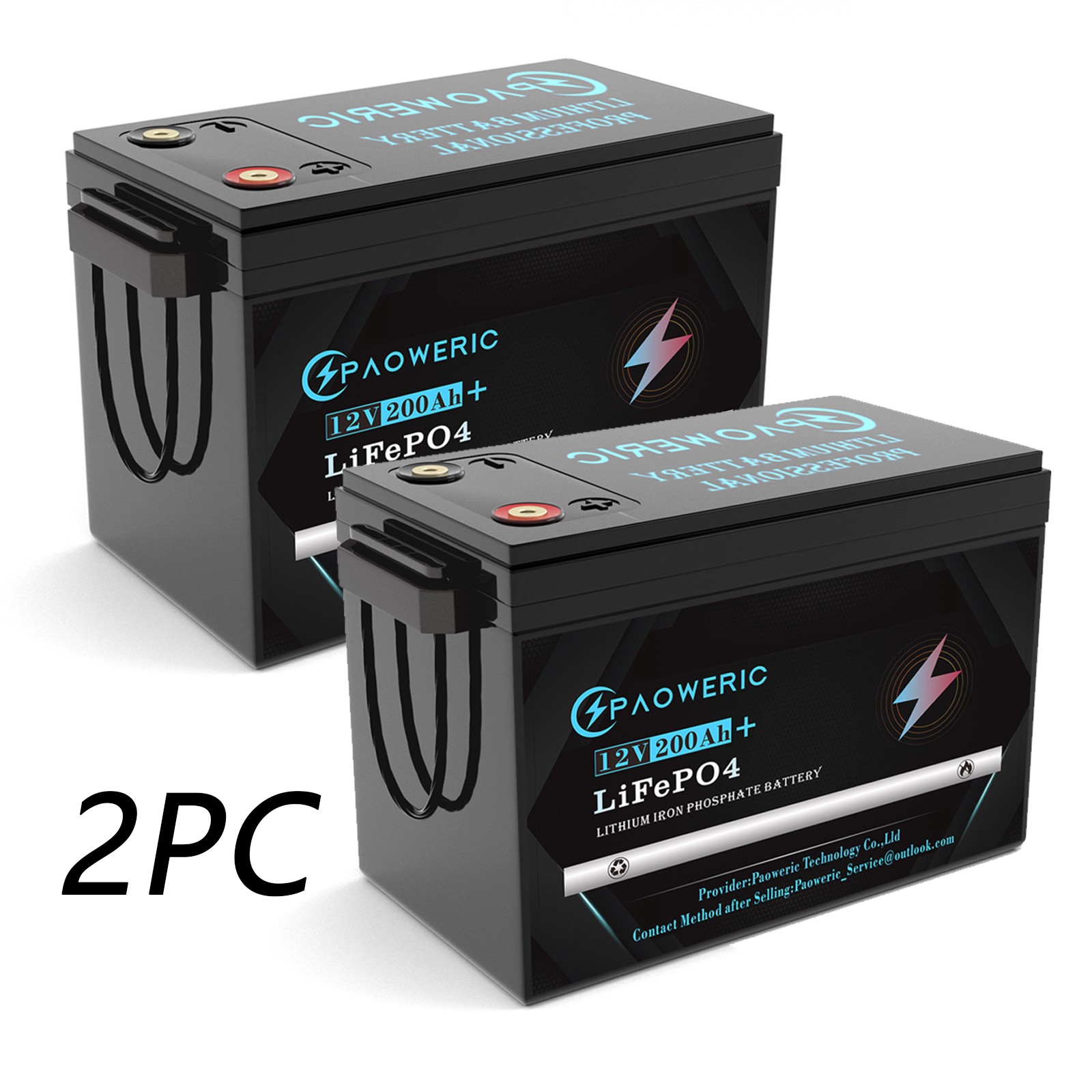 12V 24V 200Ah 400Ah LiFePO4 Lithium Battery 150A BMS for RV,Off-grid,Solar Power