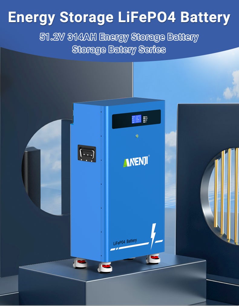 51.2V 314Ah LiFePO4 Lithium Battery 16KWh + 6.2KW 48V Solar Inverter 230Vac WIFI