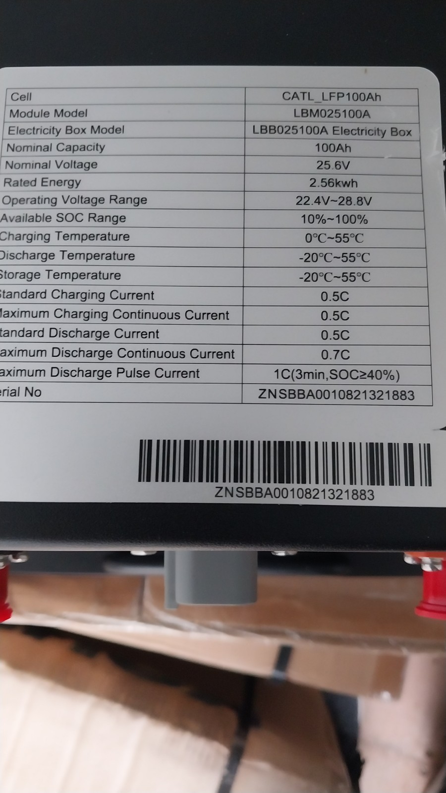 Kohler CATL_LFP 100Ah 2.56v LBM025100A NEW