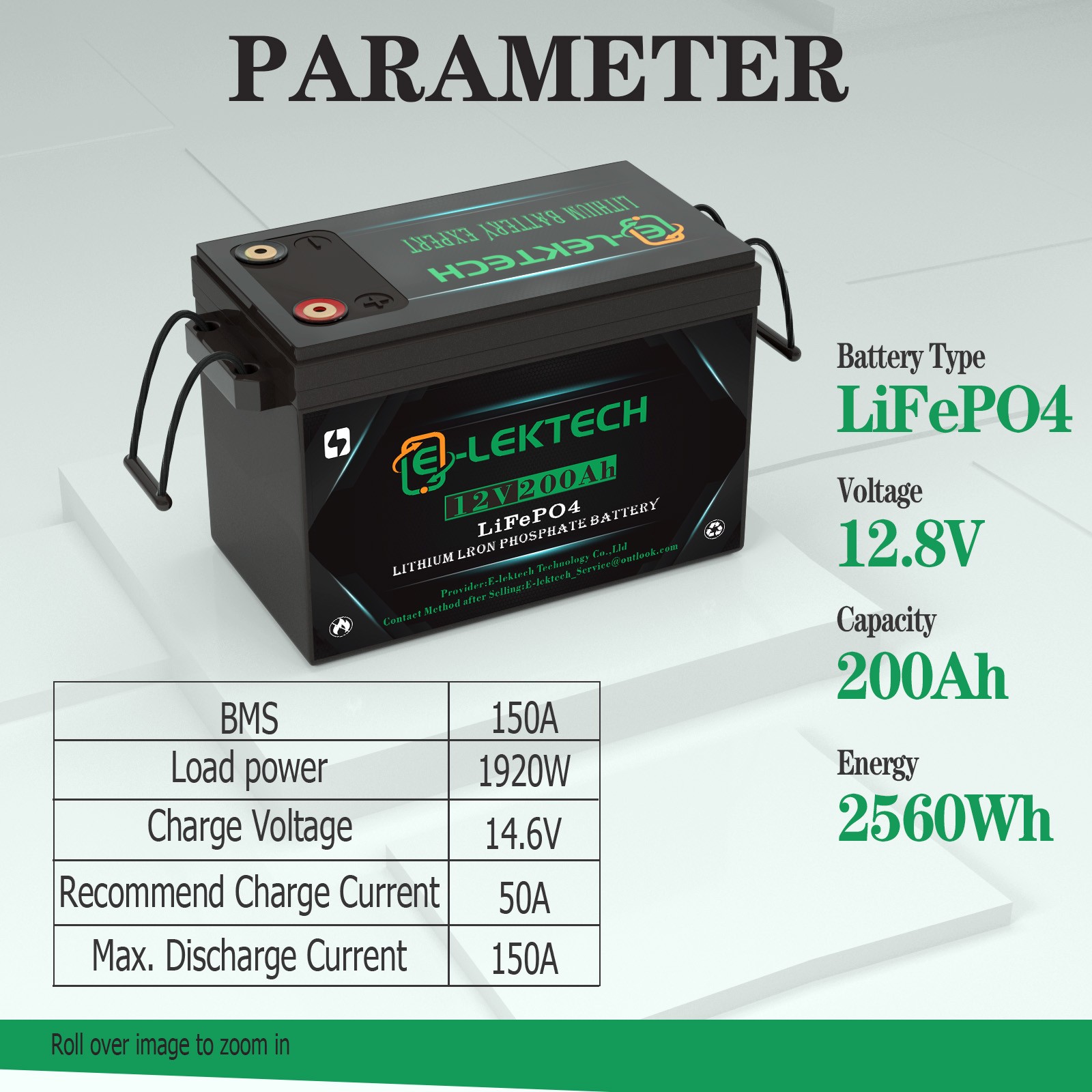 12V 200Ah LiFePO4 Lithium Battery 150A BMS for RVs Solar Power Boat Home Storage