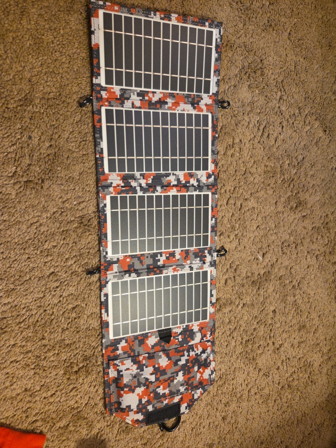 Solar Panel Outdoor Hiking Camping Phone USB Charger Folding Power Bank