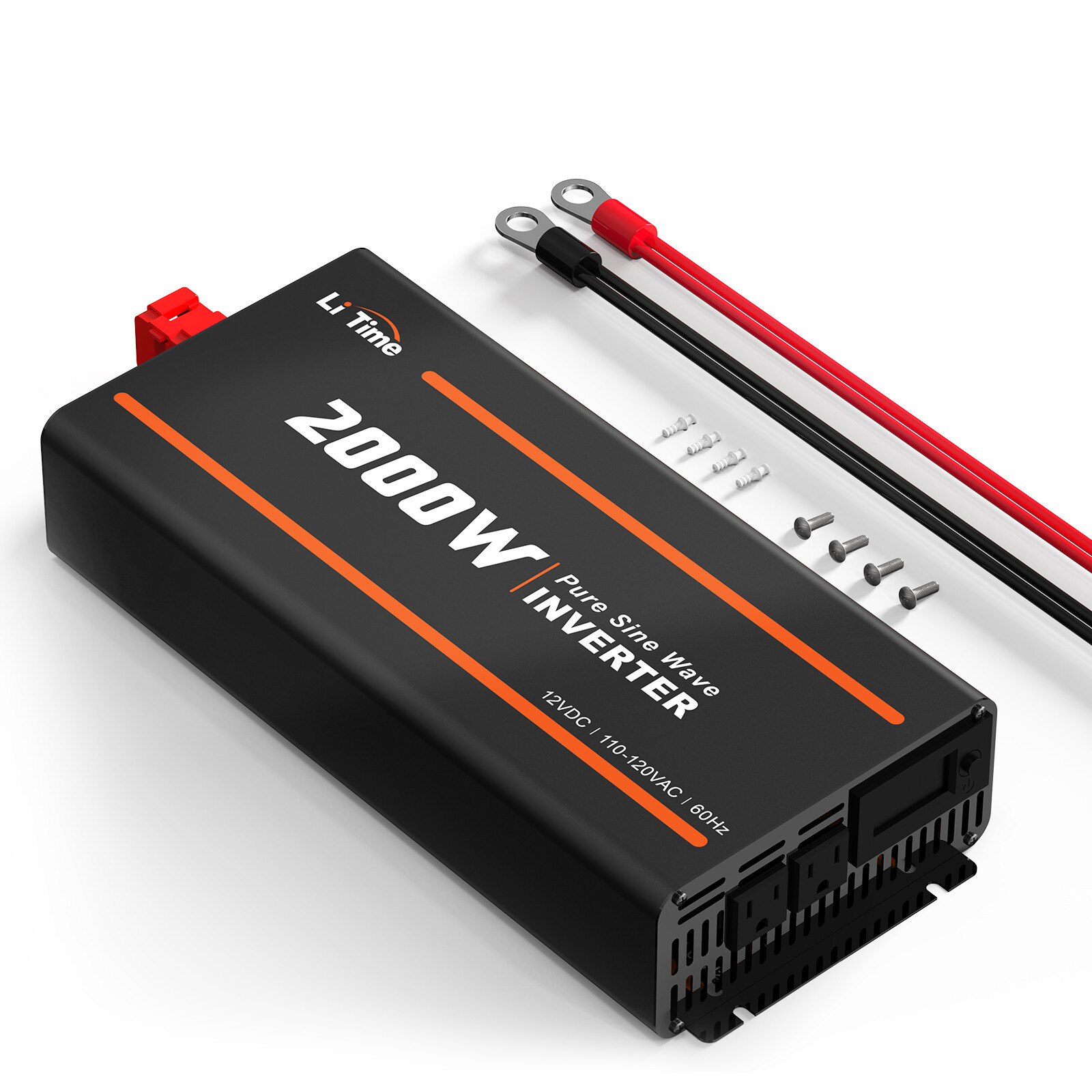 LiTime 5.12kWh Energy 12V 200Ah PLUS LiFePO4 12/24V 30A MPPT 12V 2000W Inverter