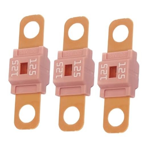 3PCS AMI/Midi Fuse High Current Fuses – Copper Plated Bolt-On Mini Fuses 125A