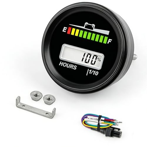 RL-BI069A Dual Display Battery Indicator Volt Meter for Golf Cart Forklift