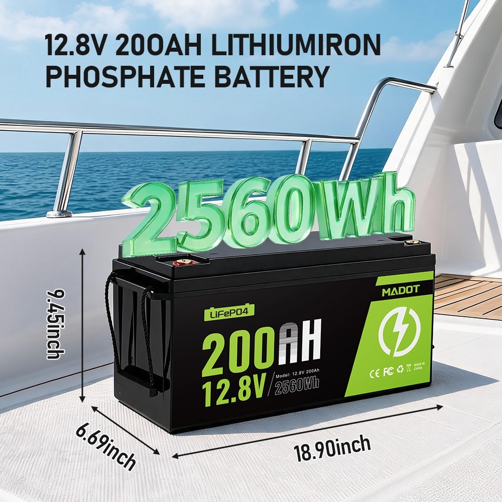 12V 100Ah 200Ah 300Ah LiFePO4 Lithium Battery BMS for RV Solar Trolling Motor
