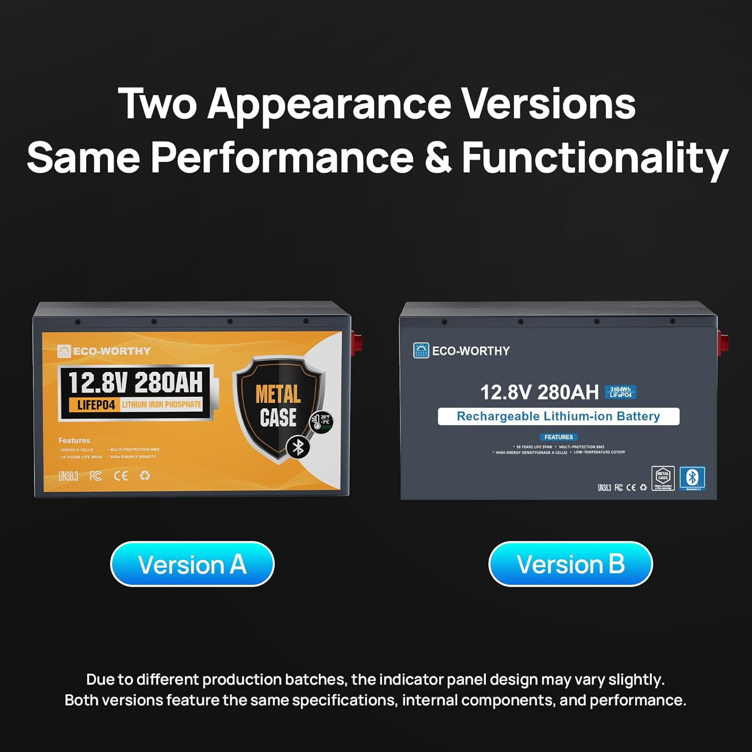 12V 280Ah Metal Case Lifepo4 Lithium Battery with Bluetooth, Low-Temp Protection