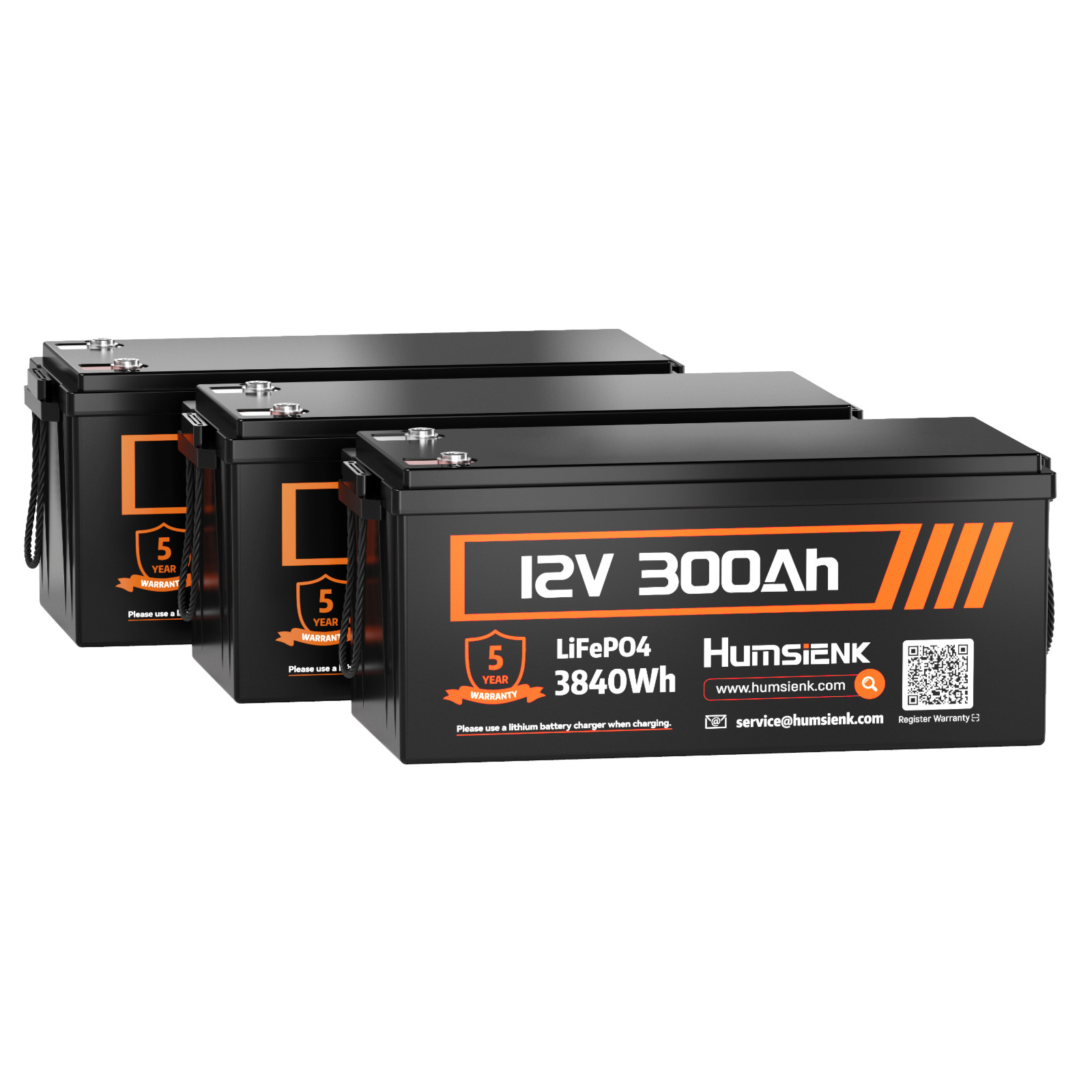 12V 300Ah LiFePO4 Lithium Battery Smart 200A BMS Trolling Motor Solar off-grid