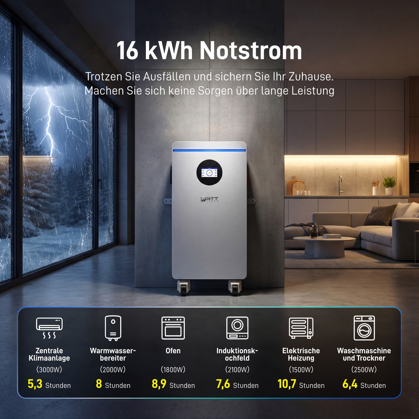 48V 314Ah Lithium Battery Vertical Standing with Dual-Head Quick-Connect Cable