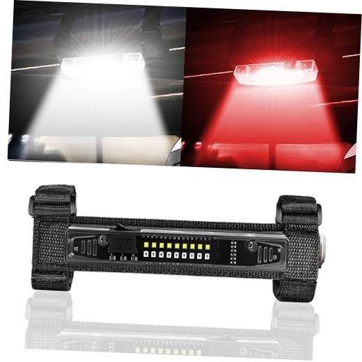 UTV Interior Light,12V Universal UTV Dome Light Roll Bar Mount LED WHITE+RED