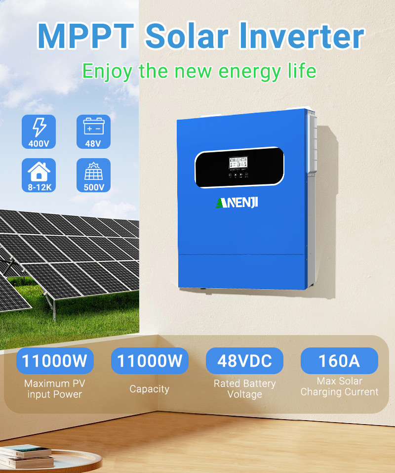 16KWh 48V 314Ah LiFePO4 Lithium Battery + 11KW Hybrid Solar Inverter 230Vac WIFI