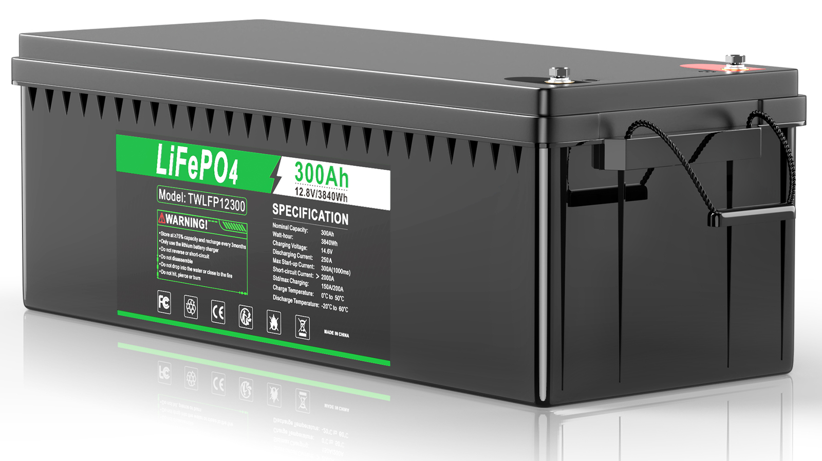 12V 24V 200Ah 300Ah LiFePO4 Lithium Battery BMS for RV Boat Solar Golf Cart NEW