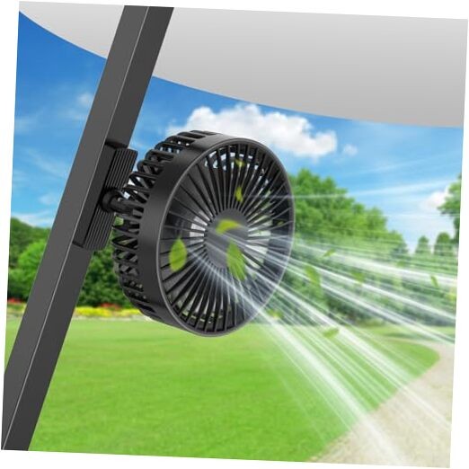 Golf Cart Portable Fan Accessories: Rechargeable Magnetic Base Battery