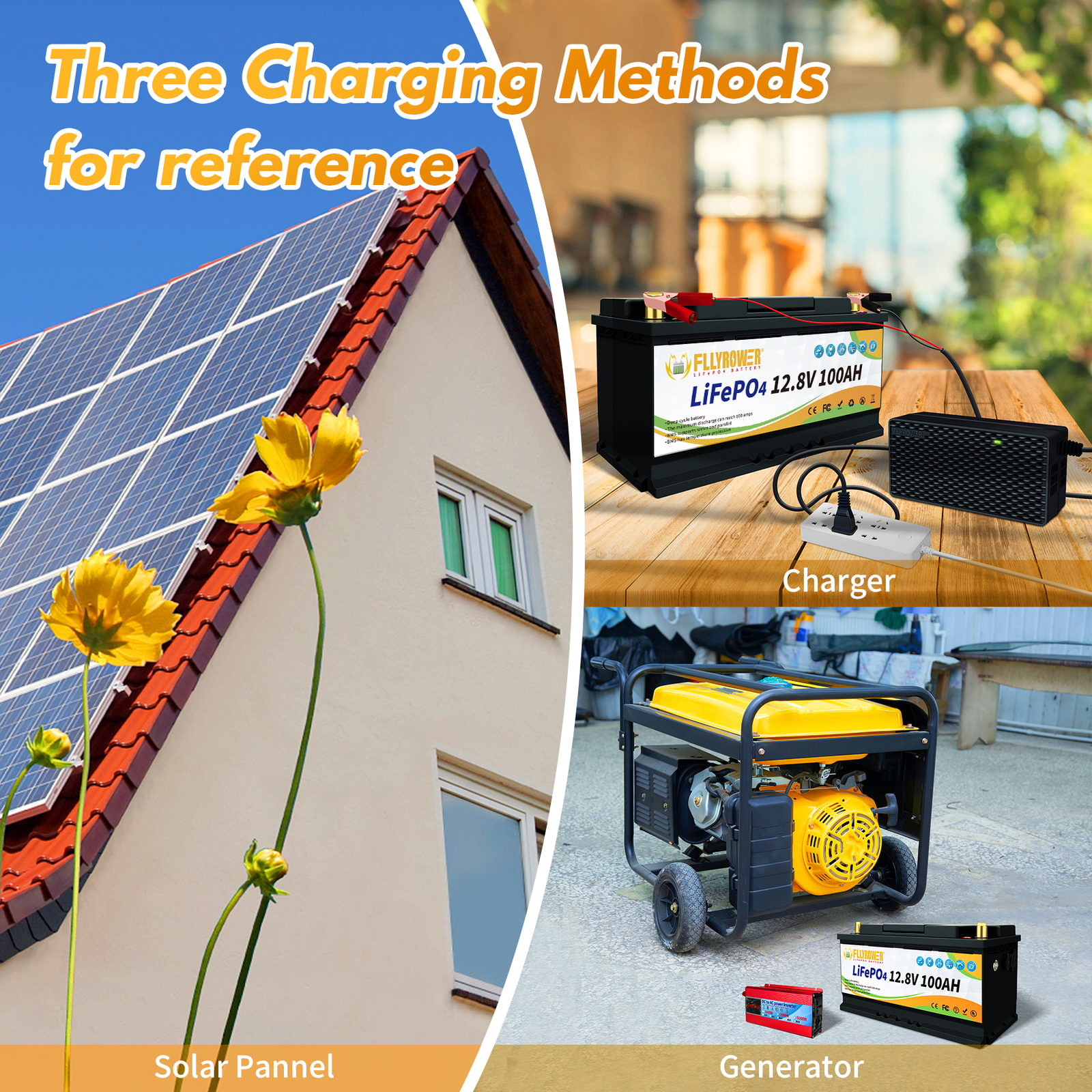 12V 100Ah LiFePO4 Lithium Battery BMS Deep Cycle for RV Marine Solar Off-grid