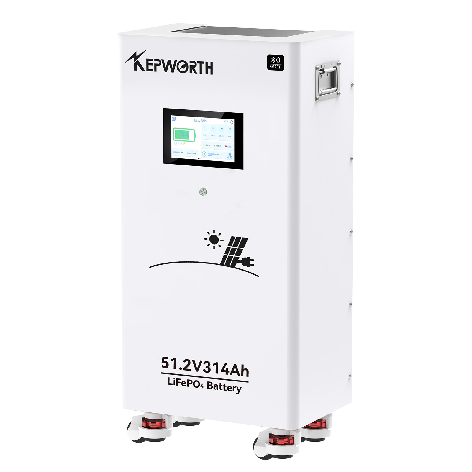 7X 48V 314Ah 16kWh Lithium Battery LiFePO4 Bluetooth 200A BMS RV Solar Off-grid