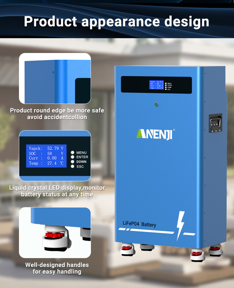 16KWh 314Ah 51.2V LiFePO4 Battery Storage+12KW Hybrid Solar Inverter 120V/240Vac