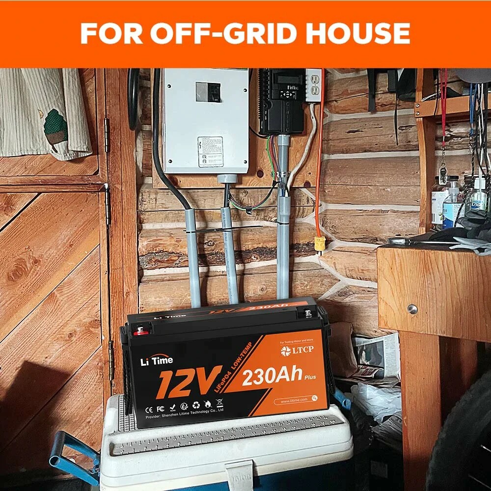 Litime 12V 230Ah Plus Lithium Battery LiFePO4 W/ Low-Temp Protection-Refurbished