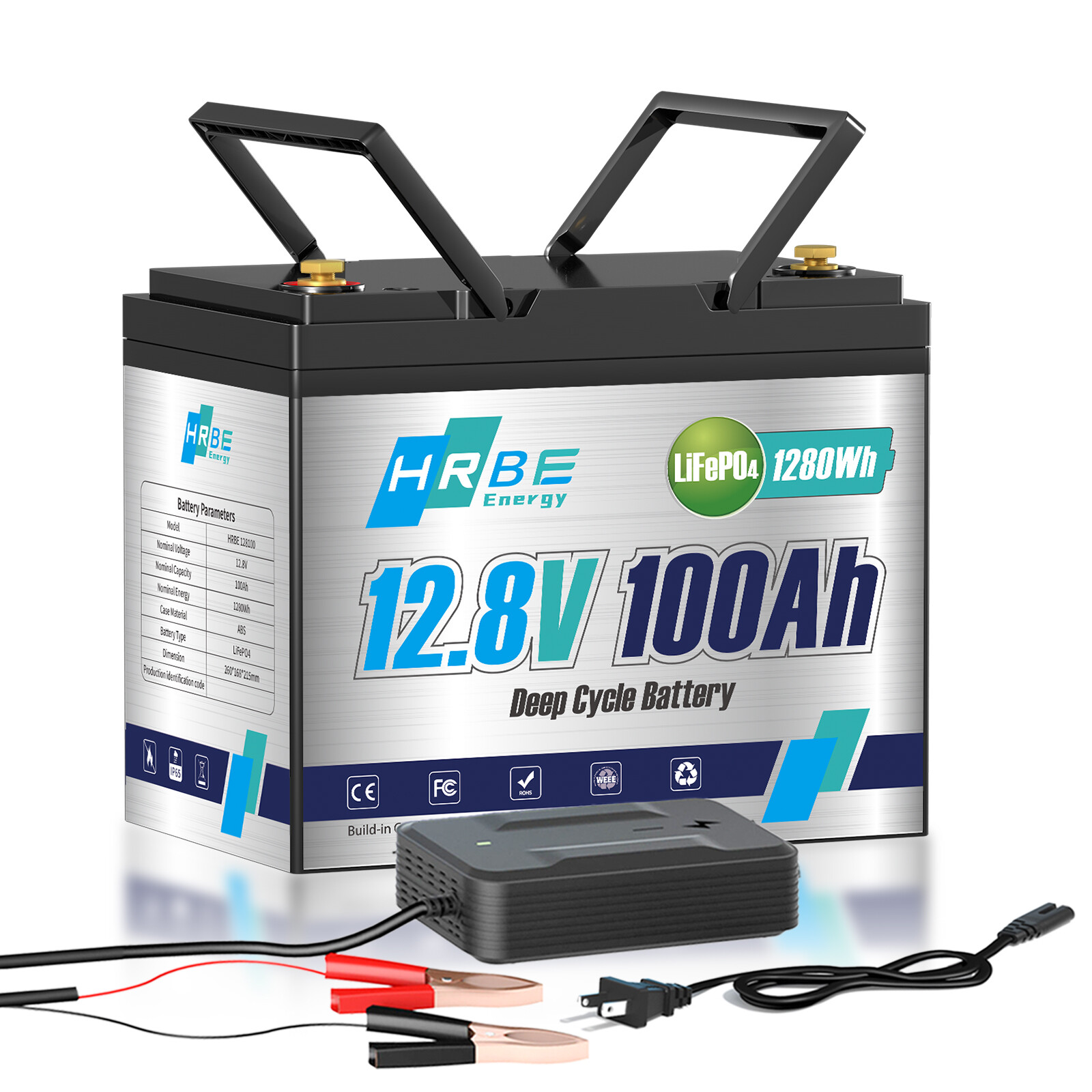 12V 100Ah 200Ah 300Ah LiFePO4 Lithium Battery 6000 Cycle 24V/36V/48V For RV