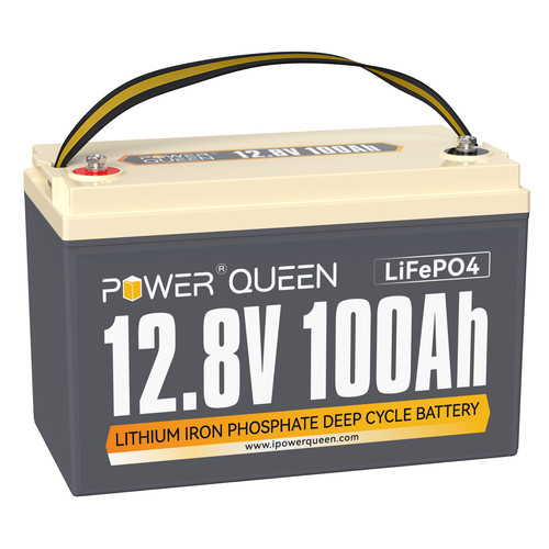 Power Queen12V 100Ah LiFePO4 Deep Cycle Lithium Battery 100A BMS Used