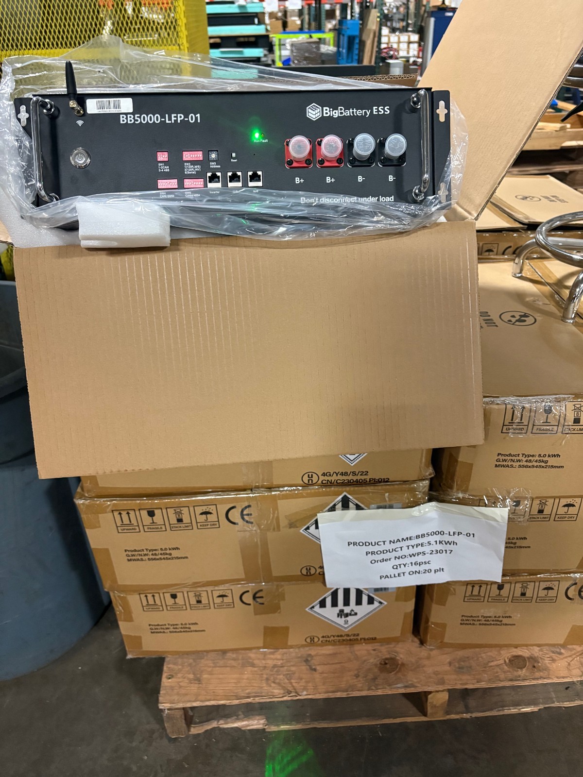 48V UHOME LiFePO4 100Ah Battery 5.1kWh Rack Mount Off Grid Solar 51.2V UL1973