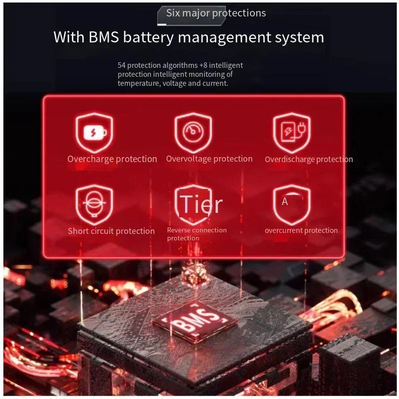 Battery BMS for Boat Motor Trailer 12V 200Ah 100A Outboard Accessories +10A Char