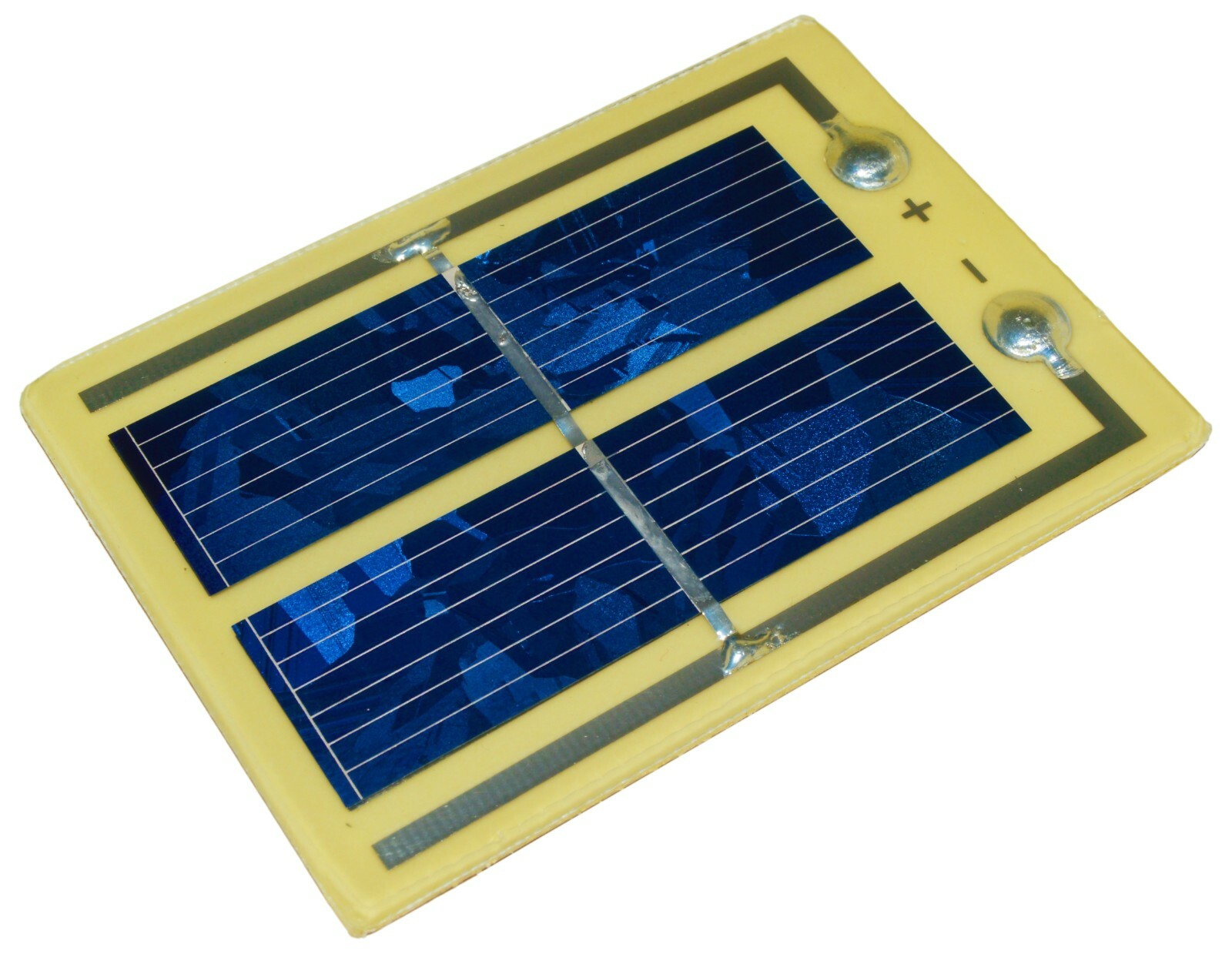 Solar Cell, Voltage 1.0V (Voc), Current 250mA Isc (Typ), Size 62x46mm