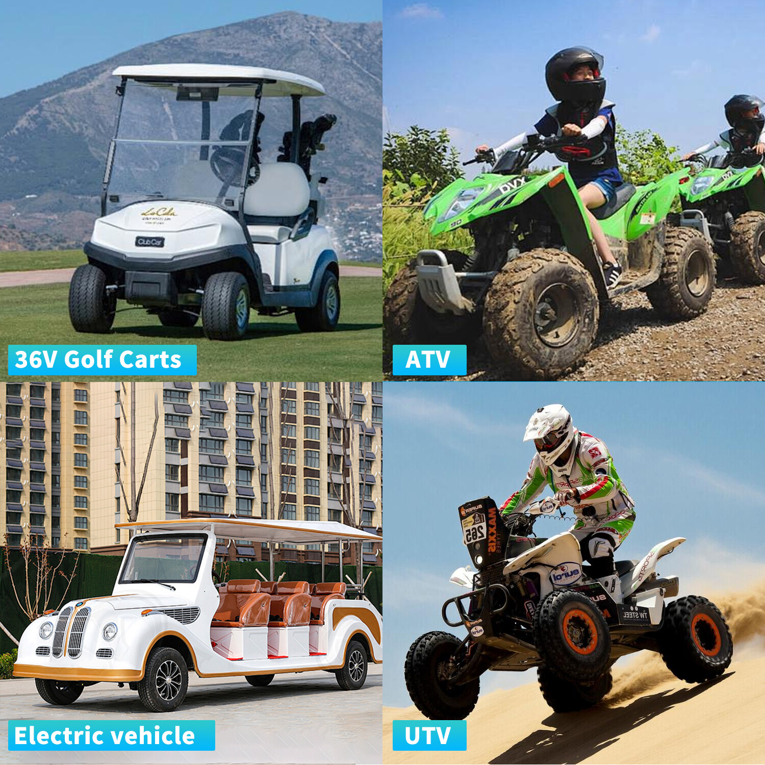 36V 105Ah Battery LiFePO4 Lithium Golf Cart 200A BMS 15000+ Cycles with Monit