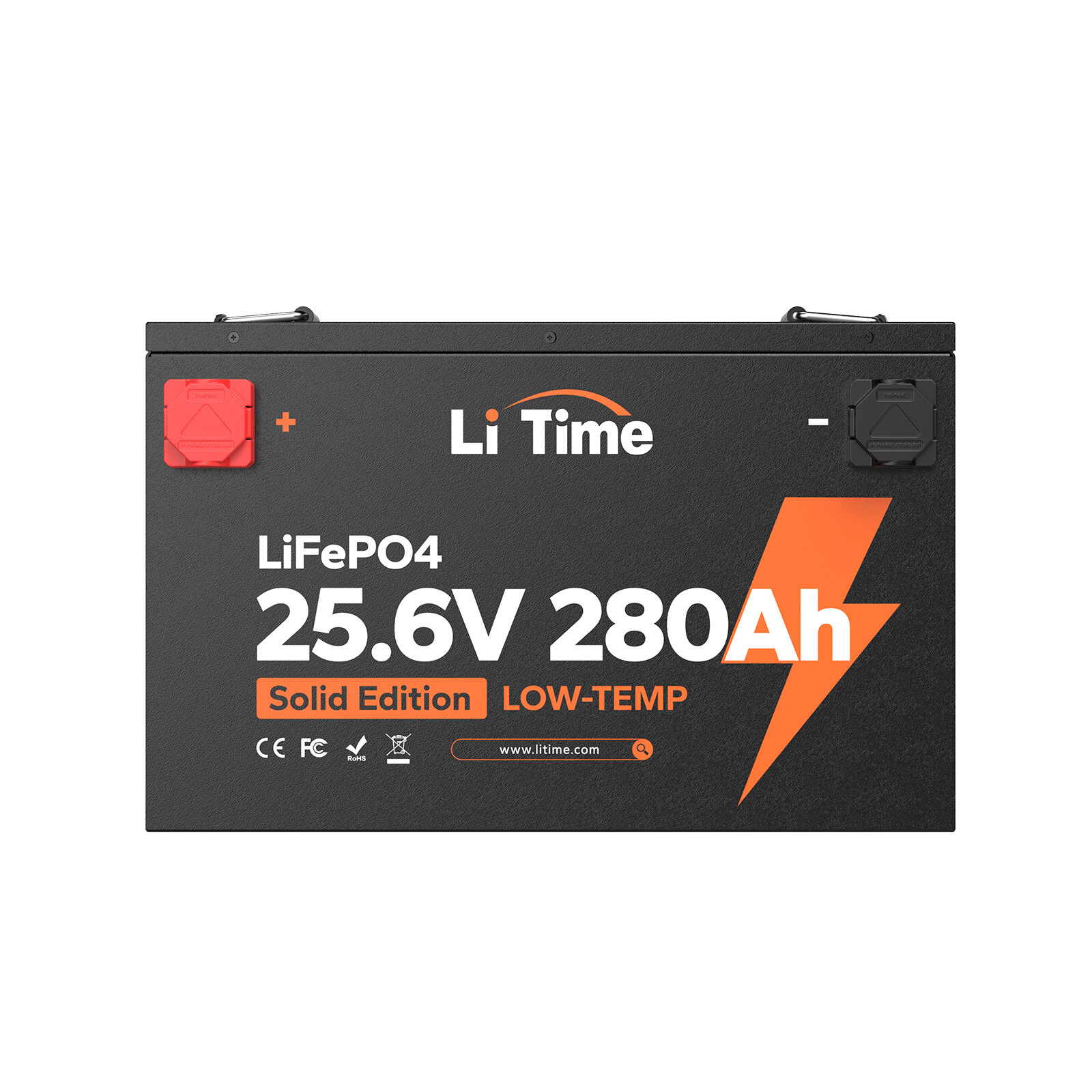 LiTime 24V 280Ah 7168Wh LiFePO4 Lithium Battery For Off-grid Solar Energy Saving