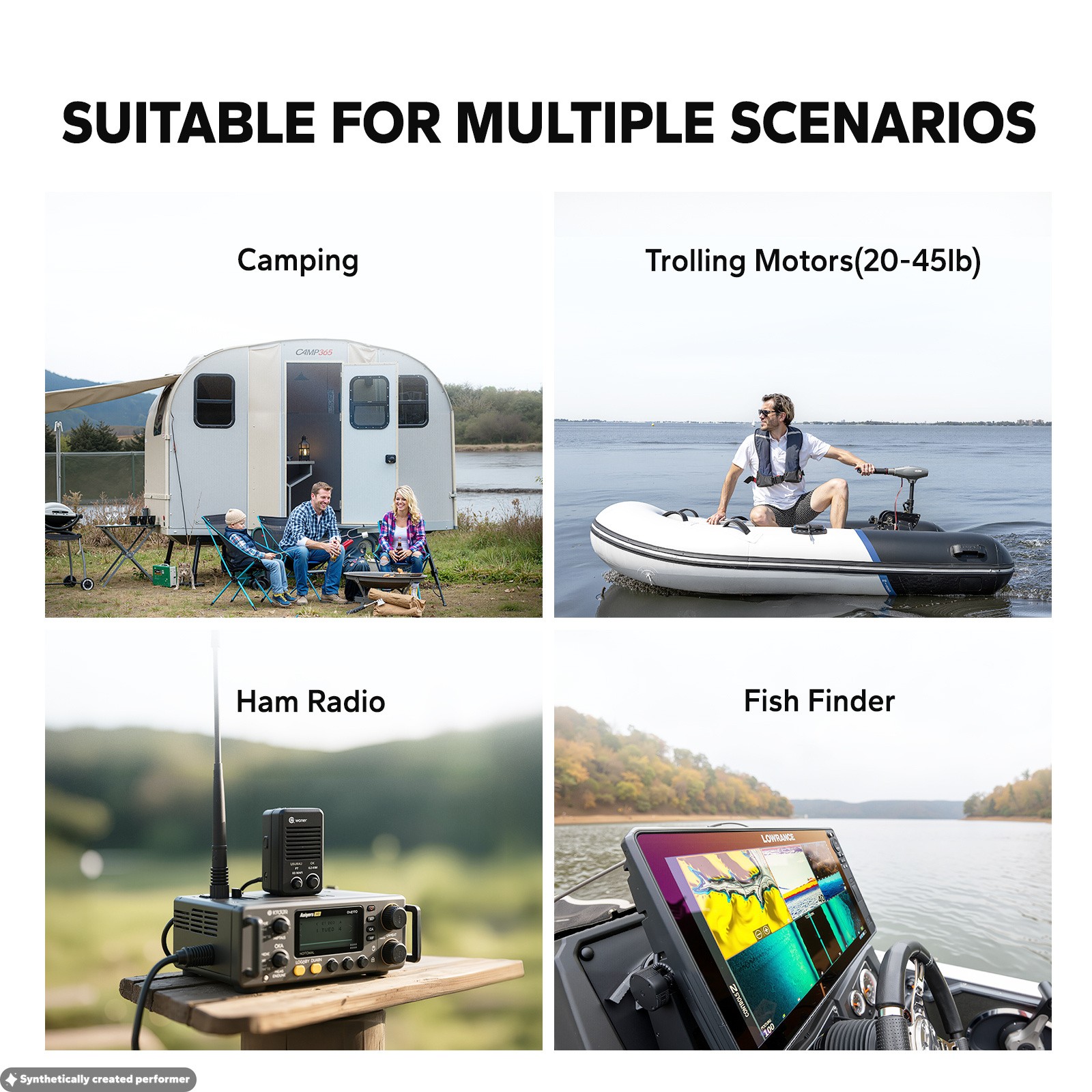 Litime 12V 50Ah LiFePO4 Lithium Battery Deep Cycles for Trolling Motor Camping