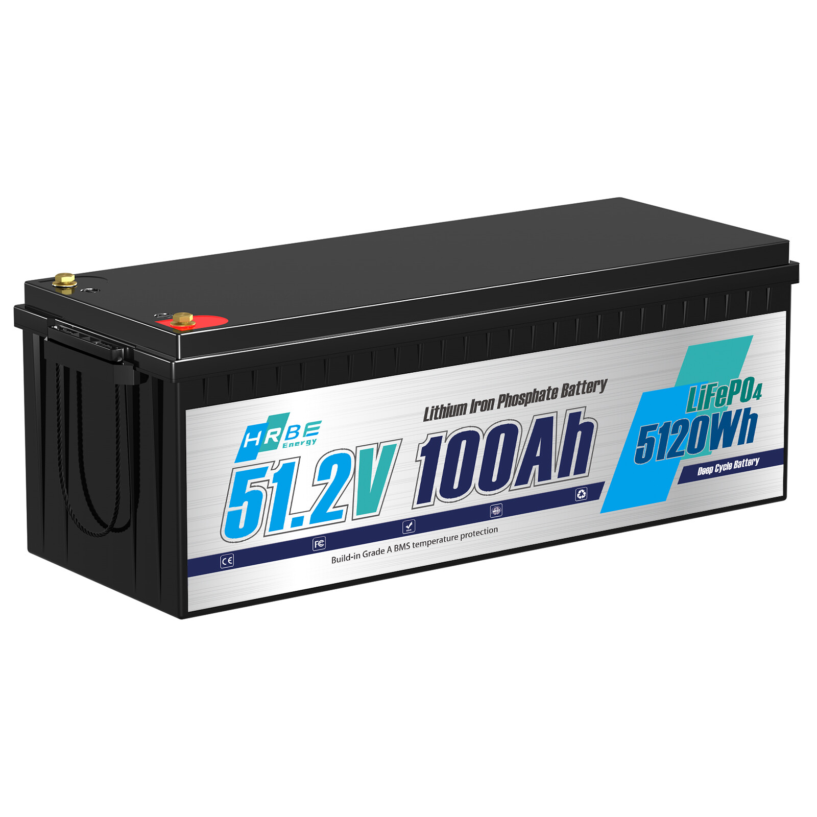 48V 100Ah LiFePO4 Lithium Golf Cart Battery 200A BMS Deep Cycle with US Charge
