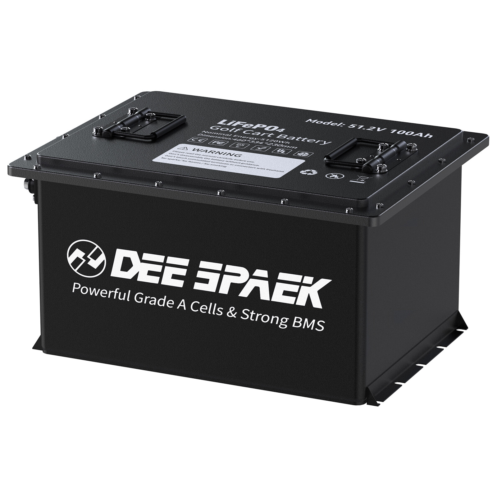 48V 105Ah Battery LiFePO4 Lithium Golf Cart 200A BMS 15000+Cycles +Monit+Charger