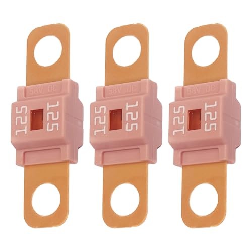 3PCS AMI/Midi Fuse High Current Fuses – Copper Plated Bolt-On Mini Fuses 125A