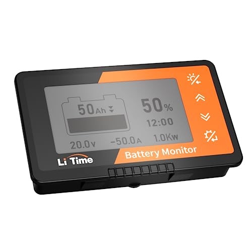 500A Battery Monitor with Shunt M10, 8V-120V Battery Monitor for RV