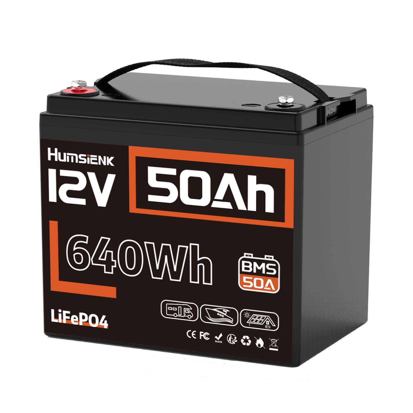 12V 24V 50Ah 100Ah 150AH 300Ah 320Ah LiFePO4 Lithium Battery RV Solar off grid