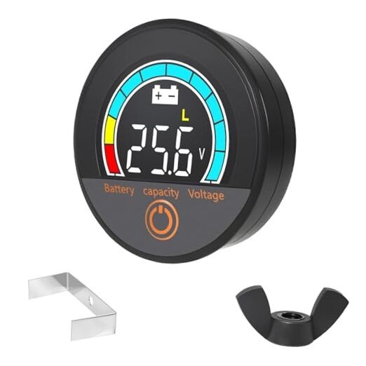 Blue IP67 Waterproof Battery Meter Monitor – 12V 24V 36V 48V 60V 72V 84V Digital