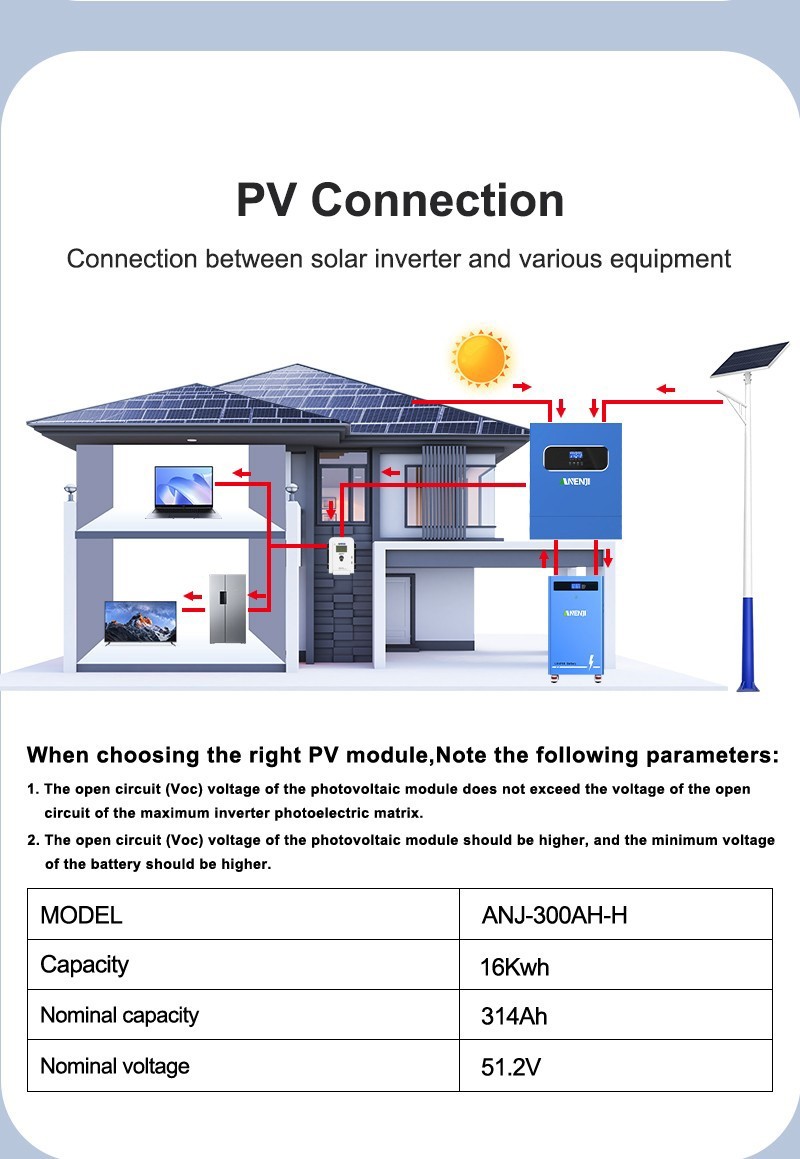 16KWh 48V 314Ah LiFePO4 Li-ion Battery 51.2V Home Storage For RV Solar Boat BMS