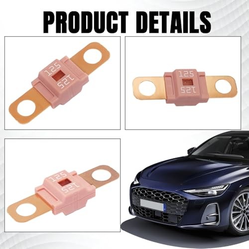 3PCS AMI/Midi Fuse High Current Fuses – Copper Plated Bolt-On Mini Fuses 125A