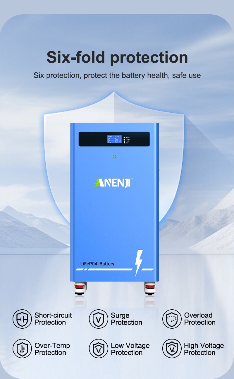 16KWh 48V 314Ah LiFePO4 Li-ion Battery 51.2V Home Storage For RV Solar Boat BMS