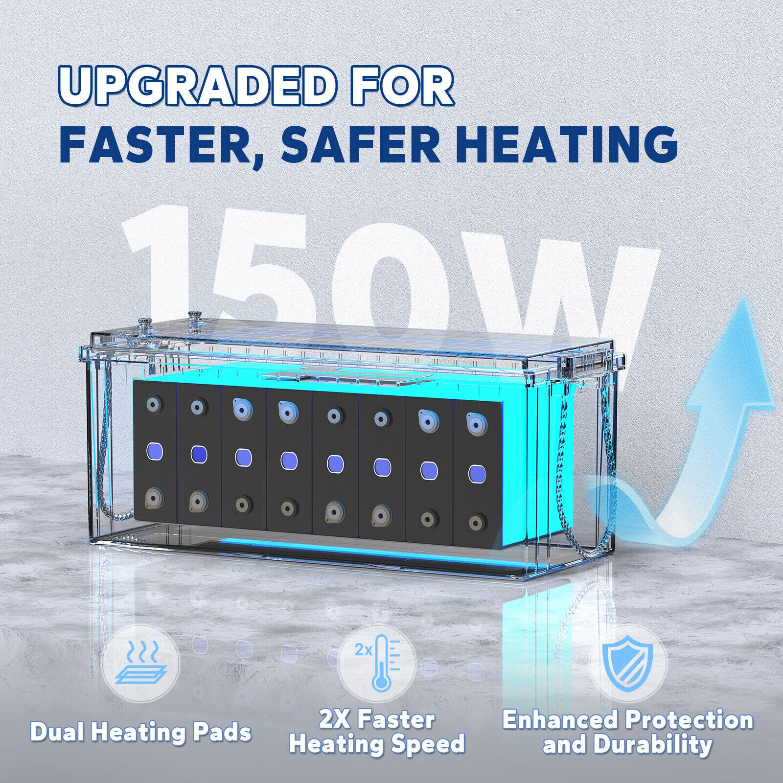 Used LiTime 12V 200Ah Plus Self-Heating Lithium Battery LiFePO4 Cold Weather