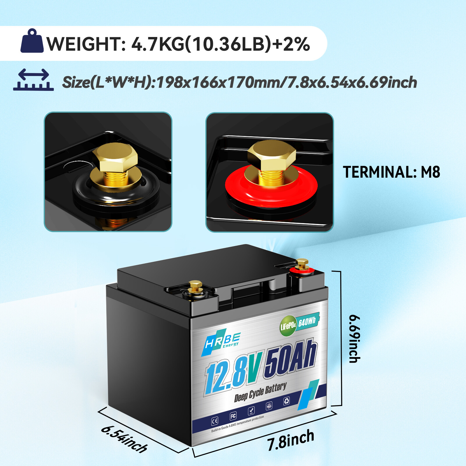 12V 24V 36V 48V 100Ah 300Ah LiFePO4 Lithium Battery Bluetooth RV Solar Off-grid