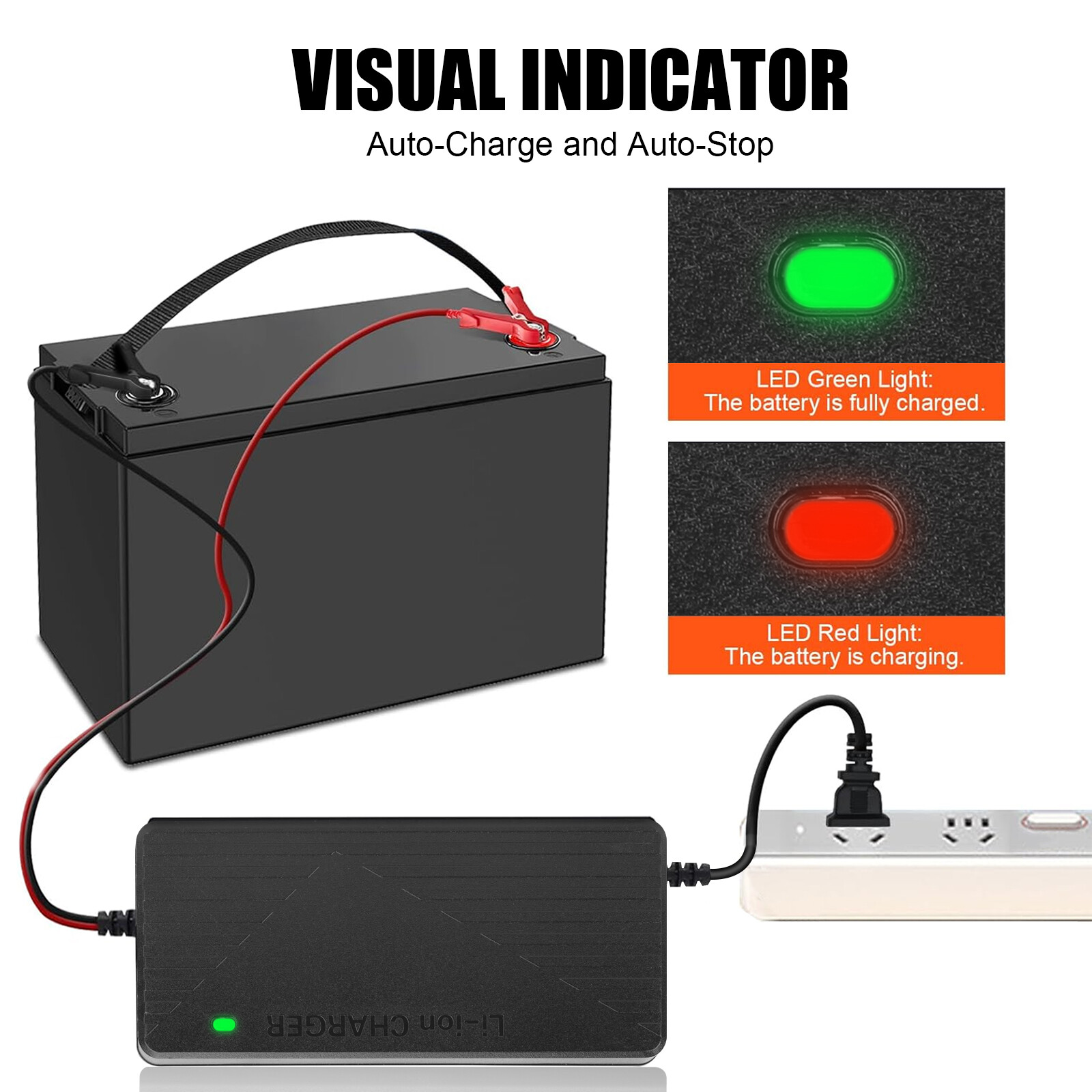12V 100Ah LiFePO4 Lithium Battery Deep Cycle BMS For RVs Solar Off-grid+Charge
