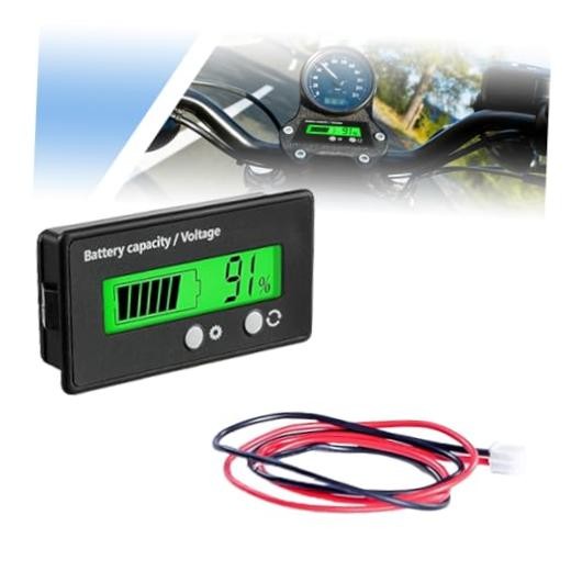 12V 24V 48V 60V 72V 84V Golf Cart Battery Capacity Voltage Monitor with Alarm,