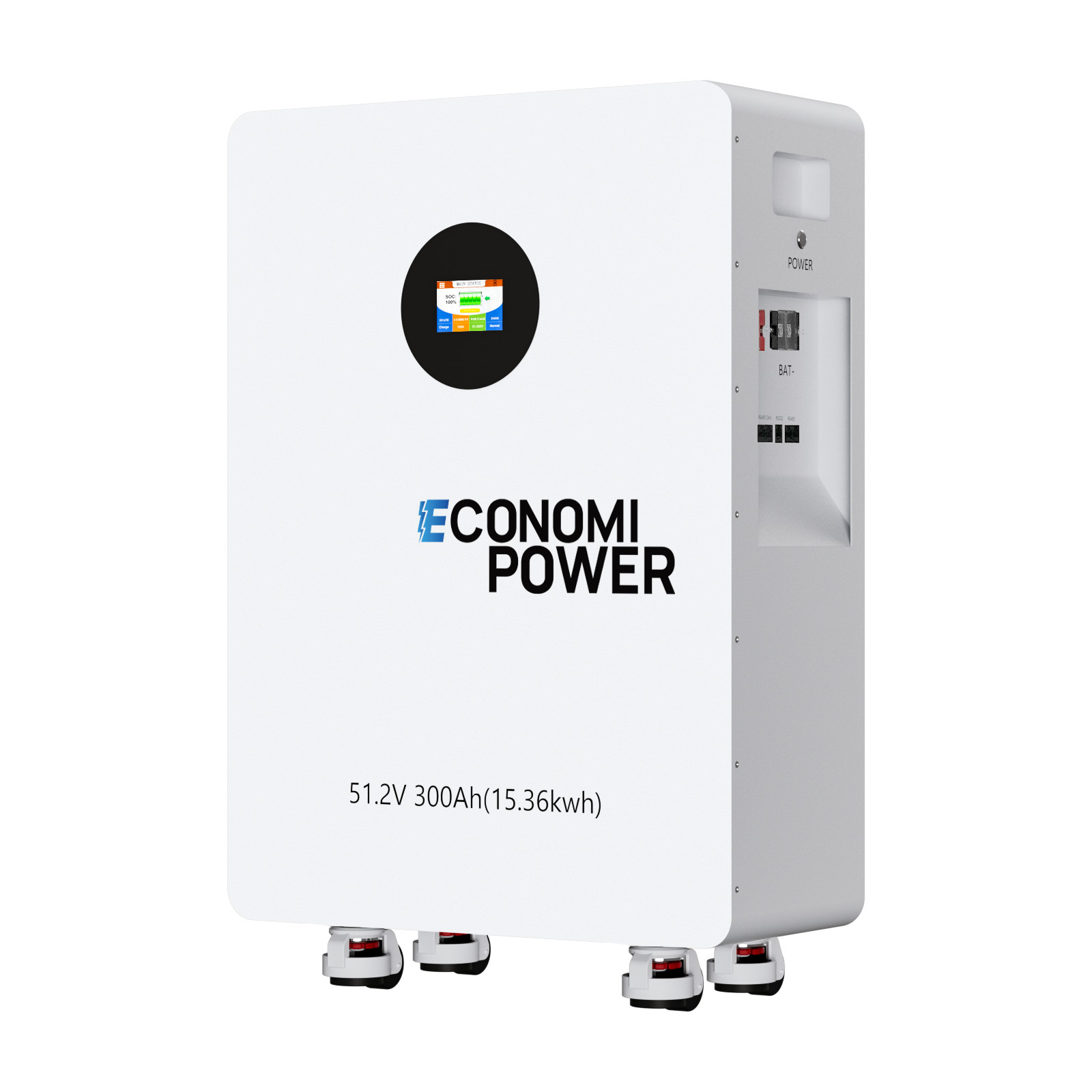 48V 300Ah LiFePO4 Battery 15.36kWh with Bluetooth for Home Solar Energy Storage