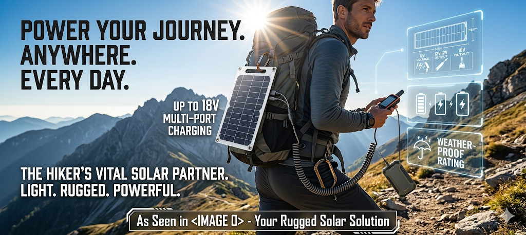 Portable Solar Charger Panel USB Outdoor Camping Hiking Emergency Power Bank Cha