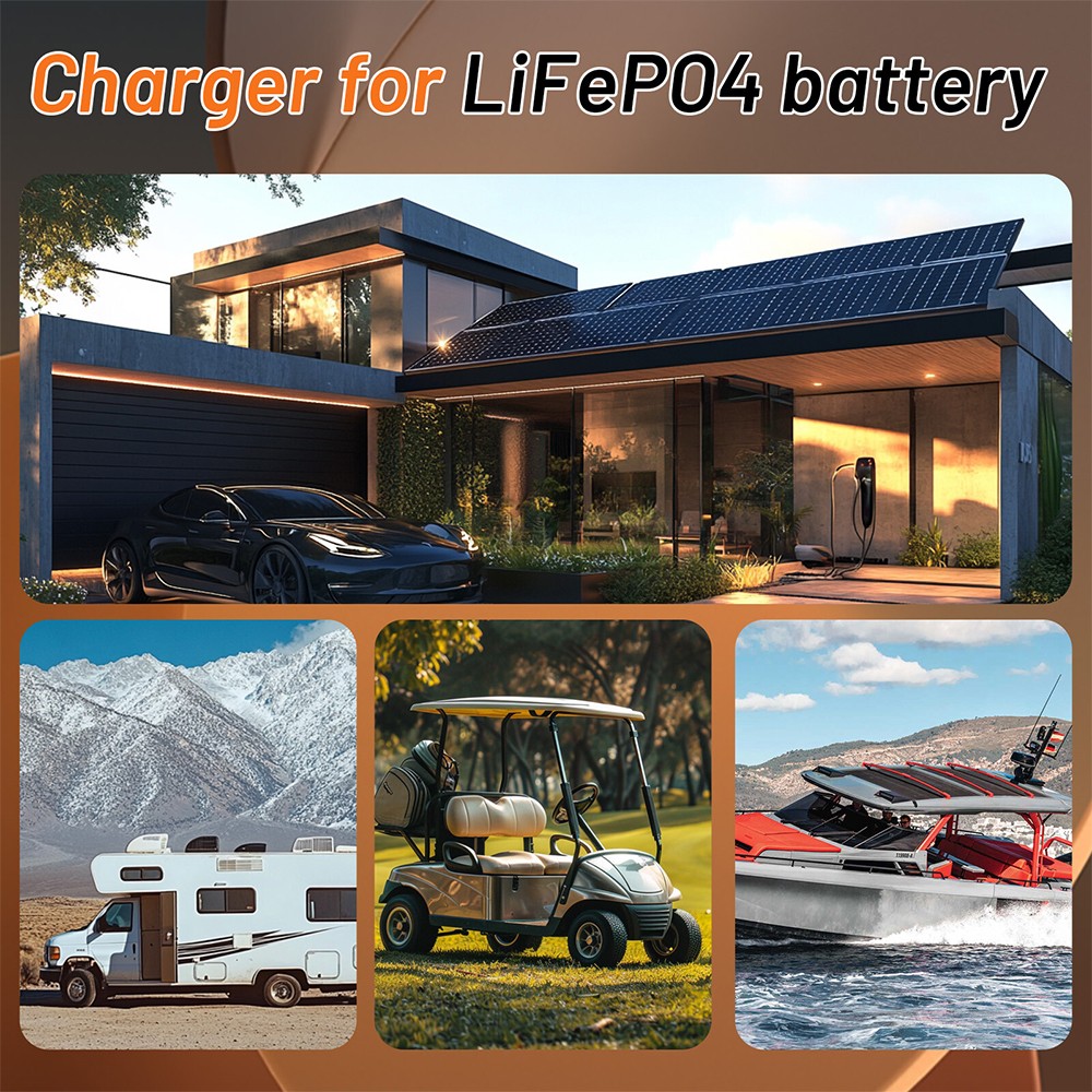 48V 100Ah LiFePO4 Lithium Battery 51.2V Built-in BMS Deep Cycle For RV Golf Cart