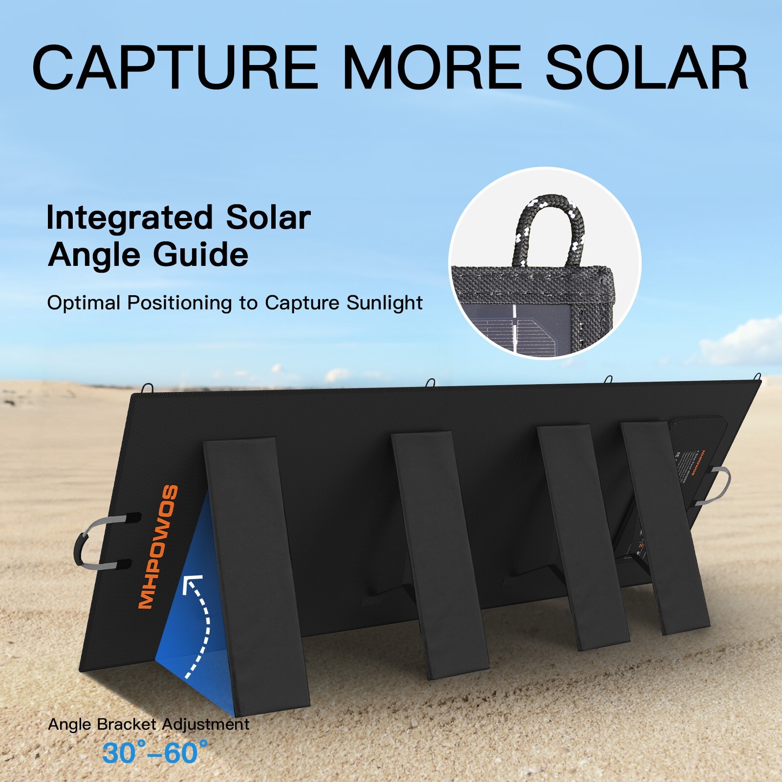 MHPOWOS High Efficiency 110W 220W 400W 440W Portable Foldable Solar Panel Kits