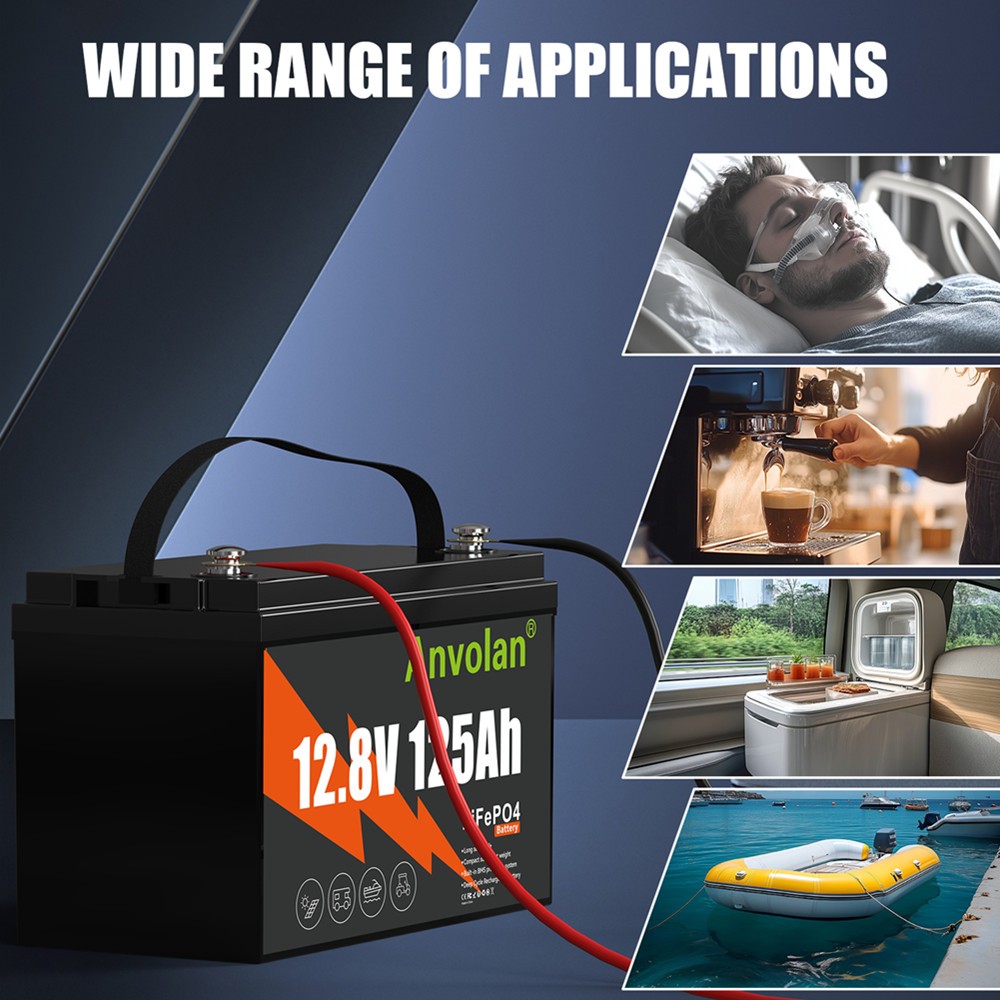 LiFePO4 Lithium Iron Phosphate Battery 125Ah 12V Actual 134Ah with BMSProtection